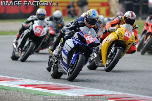 2009-05-10 Monza 2042 Superstock 1000 - Race - Loris Baz - Yamaha YZF R1